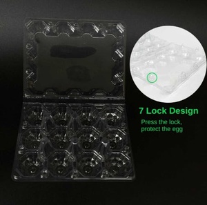 Boîte à œufs en plastique transparente de qualité supérieure, fabriquée en Turquie, 15 alvéoles, boîte à œufs en plastique, qualité alimentaire, recyclable, écologique, emballage de stockage pour œufs - Product Image 5