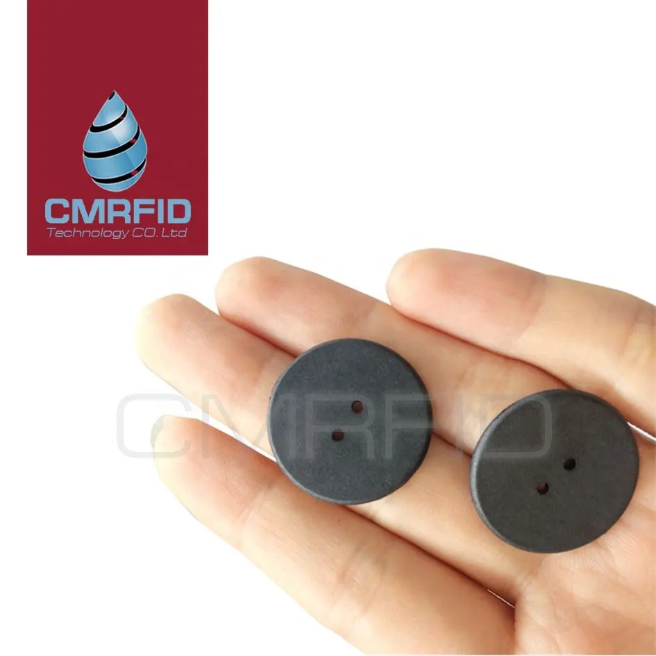 CMRFID Custom logo washing coin tags wash nfc laundry token 216 RFID pps laundry button washable rfid tags for laundry