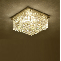 Lustre LED en cristal de luxe moderne pour restaurant, salle à manger, maison, design minimaliste en acier inoxydable