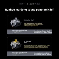 [Inphic] Clavier mécanique sans fil K87pro 87 touches rétroéclairé RVB 2.4G trois modes personnalisé pour les jeux e-sport