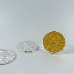Moneda de desafío artesanal de metal 2024, moneda bluepoch, moneda de placa de oro/plata de 40mm para conmemoración de eventos