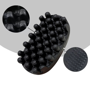 Outil de coiffure avec poignée en caoutchouc Afro adapté à la brosse éponge grande taille lavable portable durable pour hommes - Product Image 4