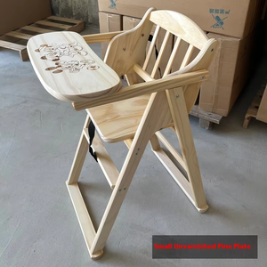 Silla de madera universal para <span class=keywords><strong>hotel</strong></span> y casa de huéspedes, silla de comedor de pino para bebés, estructura triangular antivuelco adecuada para niños de 1 a 6 años - Product Image 6