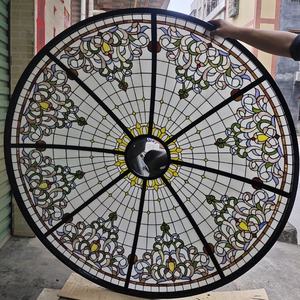 Domo de Vidrio Tiffany Personalizado, Fabricado en China, para Interiores, Bares, Villas, Hoteles, Iglesias, con Estructura de Hierro - Product Image 5