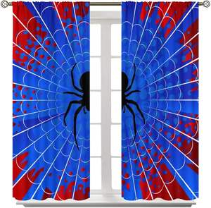 <strong>Superhero</strong> Turtles Window <strong>Curtains</strong> for Kids Bedroom Rod Pocket Window Treatments Drapes 2-Piece Drape Set - Product Image 3