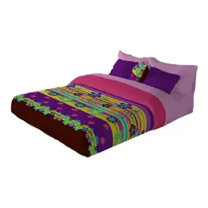 Couverture en laine d'agneau Sabi Matrimonial à motif floral tissé, rectangulaire, pour lit - Product Image 1