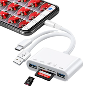Lecteur de carte SD externe 3-en-1 USB Type-C avec charge USB PD, en ABS, pour appareils mobiles – Approvisionnement direct usine