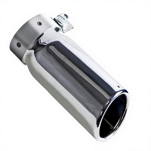Punta de escape de 51 mm con acabado cromado de acero para Toyota Tacoma, para sistema de escape - Product Image 3