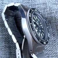 Tandoorio NH35A PT5000 62MAS montre pour hommes, plongée automatique 300M, bague en argent bombé AR verre saphir, lunette rotative, Date, Bracelet en acier