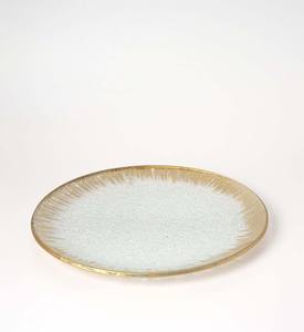 Atacado vidro ouro aro casamento carregador placas para decoração home vidro carregador placas - Product Image 6