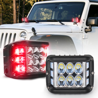 OVOVS-Lampe de travail à LED de 4 pouces avec fonction stroboscopique latérale pour Jeep 4x4 tout-terrain, accessoires d'éclairage de voiture, 30W