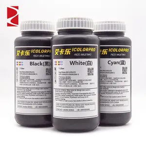 IColorPro-tinta de impresión UV de 1L para Epson Ricoh Gen5, tintas de cabezal de impresión plano, impresión UV