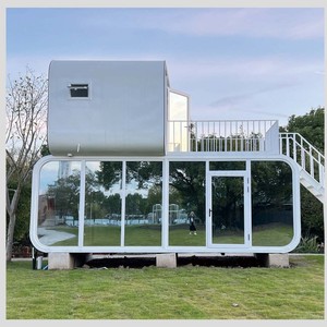 <span class=keywords><strong>Casa</strong></span> Prefabricada de Contenedor, Tipo Cabaña Apple, de Doble Capa, con Escalera, de Instalación Rápida, Resistente al Agua y Ecológica - Product Image 2