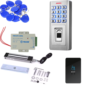 Il <span class=keywords><strong>Set</strong></span> di controllo accessi intelligente di sicurezza contiene il sistema di controllo accessi da 500kg di blocco elettromagnetico, alimentazione, interruttore e scheda - Product Image 1