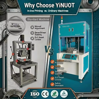 Nouvelle machine de marquage à chaud automatique YiNUOT en aluminium, haute précision, pression de 400 kg, vitesse de 1000 pièces/h, marquage incurvé, 220V 1