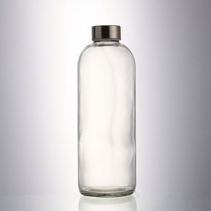 Botella de Vidrio de 1000ml al por Mayor para Almacenamiento de Agua, Jugo, Vino, Té, Tequila, <span class=keywords><strong>Brandy</strong></span>, Bebidas Energéticas con Tapa de Rosca - Product Image 1