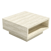 Table basse de salon en bois minimaliste moderne avec rangement multifonctionnel