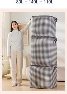 Household <b>Large</b> Capacity Foldable Dustproof <b>Storage</b> <b>Bag</b> Strong Fabric Closet Wardrobe Organizer Laundry Hamper Luggage <b>Bag</b> - Product Image 2