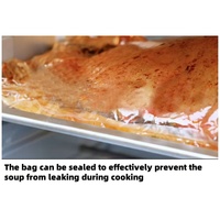 Sacs d'emballage alimentaire plats ouverts en polyéthylène, thermoscellables, en plastique FA transparent, compatibles micro-ondes, type Zenith