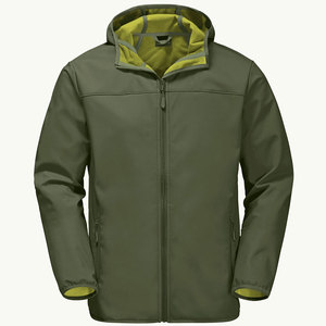 Casual Wear Lightweight Bonded <b>Hooded</b> New Design Custom Made <b>Soft</b>-<b>Shell</b> <b>Jacket</b> Front Logo Waterproof Wholesale Winter Clothing - Product Image 5