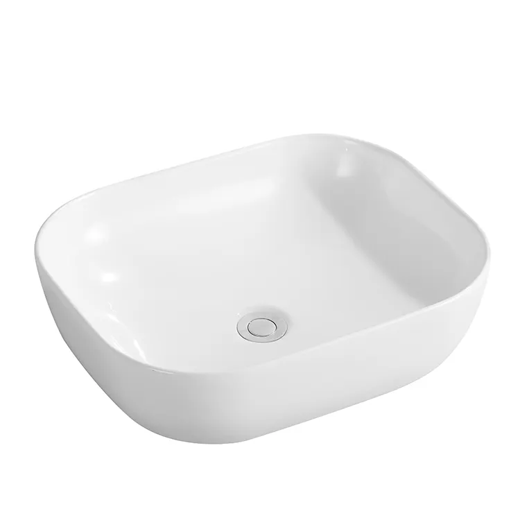 Most Popular Countertop Sinks White Ceramic Sanitary Wares Bathroom Sink Wash Basin