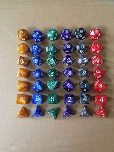 Dés polyédrique, Double Couleurs Polyédriques Dés de Jeu 7 pièces/ensemble pour JEU de RÔLE Donjons et Dragons Pathfinder MDN RPG MTG D20 D12 D10 D8 - Product Image 6
