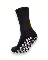 Venta caliente logotipo personalizado fútbol agarre calcetines hombres mujeres equipo deporte calcetín con diseño personalizado antideslizante calcetines de fútbol
