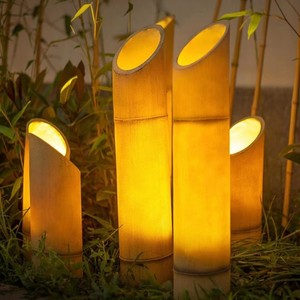 Đèn LED sân vườn bằng thép không gỉ kiểu tre hiện đại, chống nước IP65, đèn cột cảnh quan ngoài trời, chủ đề Giáng sinh, công viên - Product Image 2