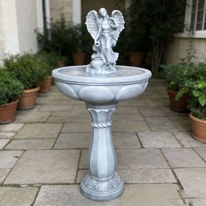 نافورة مياه خارجية جديدة على شكل ملاك مصنوعة يدويًا من الألياف الزجاجية والراتنج، تعمل بالطاقة الشمسية، مقاومة للعوامل الجوية، مع إضاءة LED - Product Image 6