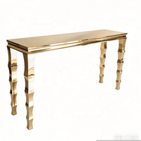 Table haute rectangulaire en acier inoxydable de 4 pieds de long, stand à cocktails pour événements de mariage