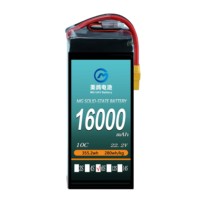 Batterie de drone d'exploration MG de haute qualité, lithium-ion à semi-conducteurs, 16000 mAh, 22,2 V, 10C, 6S, pour véhicule aérien sans pilote, 800 cycles