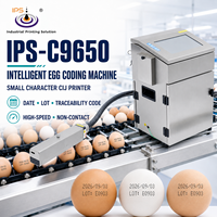 Imprimante jet d'encre intelligente IPS-C9650 pour petits caractères, machine de codage et codeur de date pour l'impression sur œufs et volailles