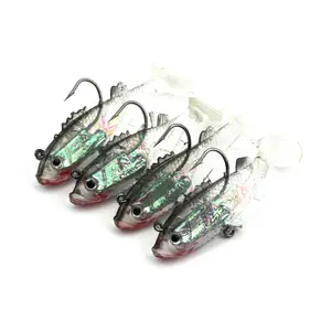 Soft Lure Wobblers Artificial Bait Silicone Fishing Lures Sea Bass Carp Fishing Lead Fish