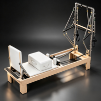 Machine de Pilates Reformer Commerciale en Gros, Cadre en Bois, Équipement de Fitness Réglable