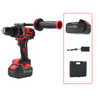Perceuse à percussion sans fil brossée multifonctionnelle au lithium-ion de qualité industrielle, compacte, à poignée pistolet, réversible, à vitesse variable en continu, OEM