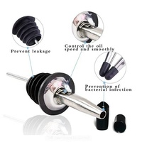 Avertan xuzhou 28mm rétractable en étain de qualité alimentaire en acier inoxydable bouchon verseur de bouteille d'huile d'olive en verre