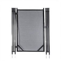 Kit de clôture de sécurité pour piscine de 6 pieds, portail en PVC 1000D, tube en aluminium thermolaqué, style ranch moderne, imperméable