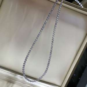 Collier en or 18 carats avec perle d'eau douce réglable de 7 à 10 mm, design étoilé et boule naturelle au centre - Product Image 2