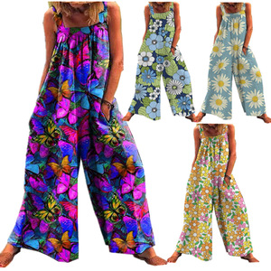 <span class=keywords><strong>Tuta</strong></span> Estiva <span class=keywords><strong>a</strong></span> Righe da Donna, <span class=keywords><strong>Tuta</strong></span> da Spiaggia Stampata, Jumpsuit da Donna - Product Image 1