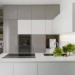 Cocina Modular de Estilo Italiano Contemporáneo, Personalizable, con Alacena, Gabinetes de Cocina de Lujo con Isla y Mesa, Juegos Completos - Product Image 6