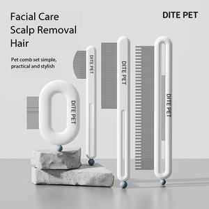 Peigne droit à dents fines en acier inoxydable pour le toilettage des chiens et des chats, outil de démêlage pour les poils longs des Golden Retriever et des Border Collie - Product Image 1