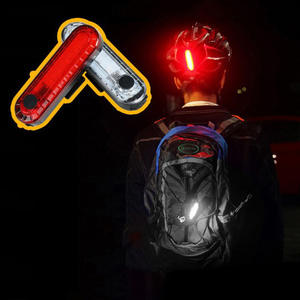 Luz Trasera para Bicicleta, Recargable por USB, LED COB, 4 Modos, Resistente al Agua IPX4, Luz de Seguridad, Color Rojo y Blanco, Plástico - Product Image 2