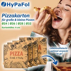 Hypafol bánh pizza thư mục 100 miếng 28x28x4cm emoer T-2988 xử lý biểu tượng tùy chỉnh thực phẩm an toàn sóng Hội Đồng Quản trị tái chế nhiều kích cỡ - Product Image 5