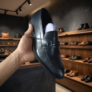 Mocassins à lacets en cuir véritable pour hommes, en cuir de vachette, chaussures habillées décontractées, accessoire de mode, légères, couleur personnalisable, chaussures formelles - Product Image 2