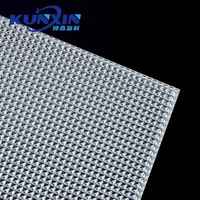 Plaque diffuseur en acrylique prismatique PS anti-éblouissement pour éclairage LED pyramidal inversé UGR 1200mm*2440mm