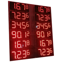 Panneau d'affichage numérique led pour l'extérieur, panneau de prix essence en 7 segments, pour station essence