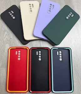 2 in 1 Full Protection Silicone <strong>Case</strong> for <strong>Redmi</strong> 9 Mobile Phone <strong>Case</strong> Liquid Silicone <strong>Case</strong> for Xiaomi Phone Covers - Product Image 1