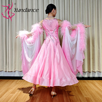 Robe de danse de salon standard internationale personnalisée B-25184 pour femmes, en spandex/polyester, pour les spectacles sur scène