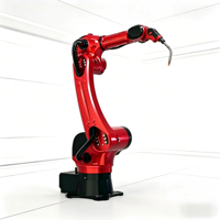 Manipulateur de soudage robotisé de précision à 6 axes avec positionneur de soudage contrôlé par PLC, fonction de synchronisation et d'arrêt mutuel