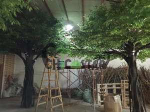 Trung Tâm Triển Lãm Trang Trí Nhân Tạo Đa Cây Chi Nhánh/Trong Nhà Lớn Bạch Đàn Nhân Tạo Ficus Cây Trang Trí - Product Image 3